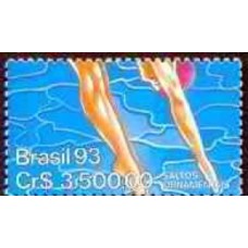 C-1830 (Selo do Bloco B 94) - Campeonato Sul Americano de Desportos Aquáticos-Goiânia/GO - 1993
