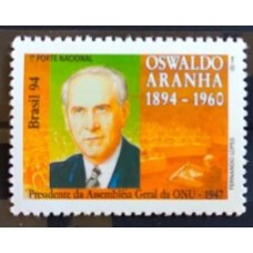 C-1904 - CFN - Edgard Santos, Médico, Oswaldo Aranha, Político e Otto Lara Resende, Jornalista - 1994
