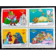 C-1916 / 1919 (conjunto) - Centenário do Primeiro Livro Infantil no Brasil - Contos da Carochinha - 1994
