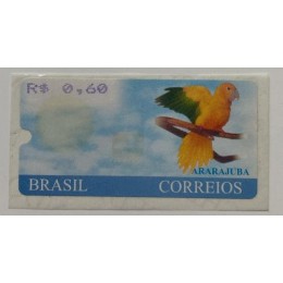 SE - 020 - (R$0,60)  Selo-Etiqueta - Ararajuba - Novo    