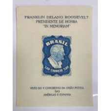 Bloco B 12 - Ano 1949 - Presidente Roosevelt - Novo