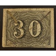 Império - Olho de Cabra - Nº13 - 30 Réis - Carimbado