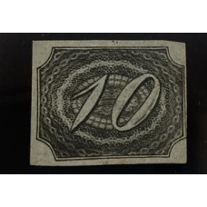 Império - Inclinado - Nº 04 - 10 Réis - Novo