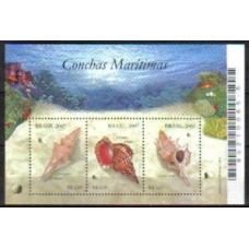 Bloco B 145 - Ano 2007 - Conchas Marítimas - Novo