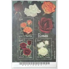 Bloco B 146 - Ano 2007 - Rosas - CARIMBADO