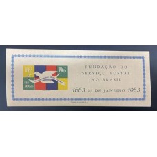 Bloco B 15 - Ano 1963 - Tricentenario dos Correios - Novo