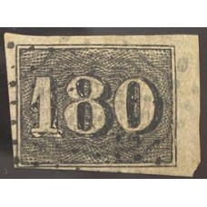 Império - Olho de Cabra - Nº16 - 180 Réis - Carimbado