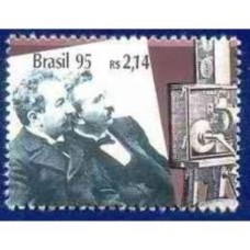 C-1948 (selo do bloco) - Centenário do Cinema - Irmãos Lumière - 1995