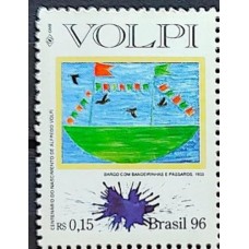 C-1988 - Centenário do Nasc. de Alfredo Volpi - Centenário do Nasc. de Alberto da Veiga Guignard - 1996