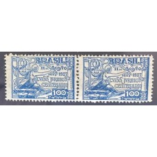 C - 19 - 100 Réis - Ano 1927 - Azul - PAR - 2º Coluna