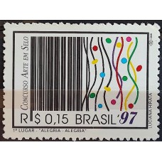 C-2026 - "Alegria-Alegria" 1° Lugar do Concurso Arte em Selo - 1997