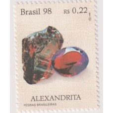 C-2069 - Pedras Brasileiras Alexandrita, Crisoberilo e Indicolita Tríptico - 1998