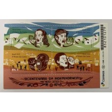 Bloco B 225 - Ano 2022 - Bicentenário  da Independência - Novo