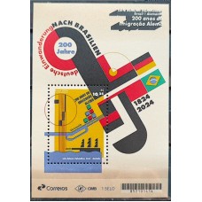 Bloco B 240 - Relações Diplomáticas Brasil / Alemanha - 2024 - Novo