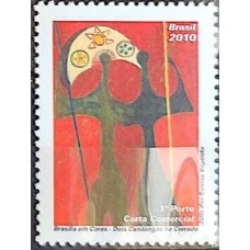 C-2956 - Brasília Sonho e Realidade Arquitetura Igreja - "Dois Candangos no Cerrado" - Ano 2010