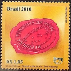 C-3033- Upaep 2010 - Símbolos Nacionais "Selo Nacional"- Ano 2010