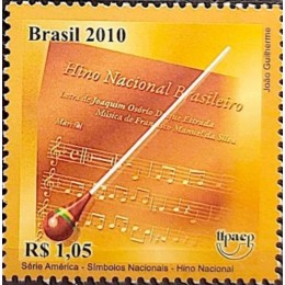 C-3034 - Upaep 2010 - Símbolos Nacionais Hino Nacional- Ano 2010