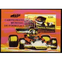 Bloco B 33 - Ano 1972 - Formula 1(Emerson Fittipaldi) - Novo Bloco B 33 - Ano 1972 - Formula 1(Emerson Fittipaldi) - Novo
