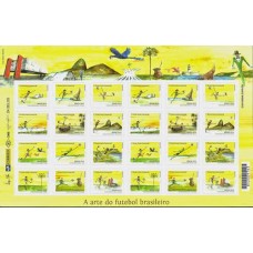 C-3348/59 (Folha Completa) -A Arte do Futebol Brasileiro -  Ano 2014 - Novo