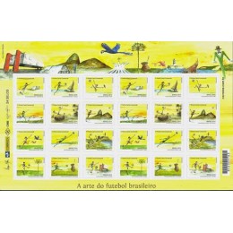 C-3348/59 (Folha Completa) -A Arte do Futebol Brasileiro -  Ano 2014 - Novo