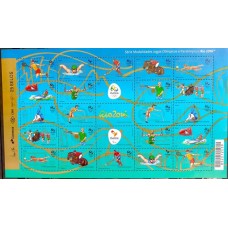 C-3510/3534 (Folha Completa) Jogos Olimpicos e Paralimpicos -Rio 2016 - Ano 2015 - Novo