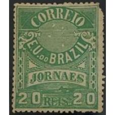Jornais - J-23 - 20 Réis - Sobrestampados - Novo