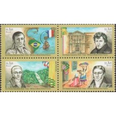 C-3583/3586 (Quadra) 200 Anos Missão Artistica Francesa - Ano 2016 - Novo