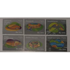C-3615/3620 (Selos Destacados do Bloco B 192/193 ) Arenas Olímpicas e Paralímpicas - Ano 2016 - Novo