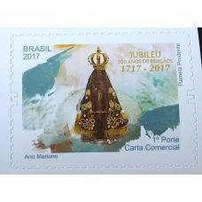 C-3706 - Aparecida 300 Anos de Fé e Devoção - Autoadesivo - Ano 2017 - Novo