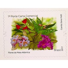 C-3707 - Flores da Mata Atlântica - Autoadesivo - Ano 2017 - Novo