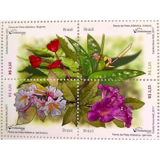 C-3708/3711- Flores da Mata Atlântica - Com Aroma - Ano 2017 - Novo