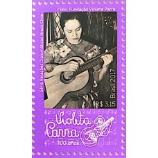 C-3748 - Relações Diplomáticas Brasil-Chile - 100 Anos de Violeta Parra - Ano 2017 - Novo