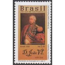 C-3754 - Bicentenário da Independência - Aclamação de Dom Joao VI - Ano 2018 - Novo