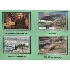 C-3957/3960 ( Selos Destacados do Bloco B 219 ) -  Arquitetura - Ano 2020 - Novo