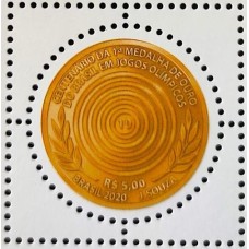 C -3961 - Centenário da 1ºMedalha de Ouro do Brasil em Jogos Olimpicos - Ano 2020 - Novo
