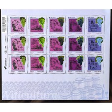C-3974/3978 (Folha Completa) Viticultura - Com Aroma - Ano 2020 - Novo