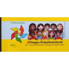 C -3984 - Ano Internacional para a Eliminação do Trabalho Infantil (Autoadesivo) - Ano 2021 - Novo