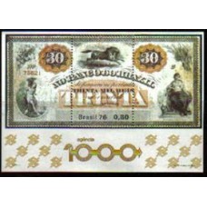 Bloco B 40 - Ano 1976 - Milésima Ag. do Banco do Brasil - Novo