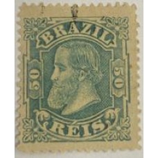 Dom Pedro II - Nº53 - 50 Réis - Carimbado