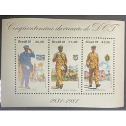 Bloco B 47 - Ano 1981 - Cinquentenário da Criação do DCT - Novo Bloco B 47 - Ano 1981 - Cinquentenário da Criação do DCT - Novo