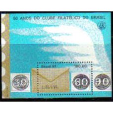 Bloco B 49 - Ano 1981 - 50 Anos do Clube Filatélico do Brasil - Novo
