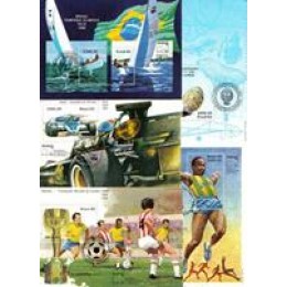 Bloco B 058 a 062 - Ano 1983 - Brasiliana 83 - Exposição Filatélica - CARIMBADO Bloco B 058 a 062 - Ano 1983 - Brasiliana 83 - Exposição Filatélica - CARIMBADO