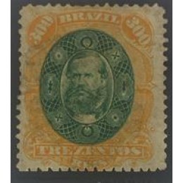 Império - Dom Pedro II - Nº47 - 300 Réis - Novo Império - Dom Pedro II - Nº47 - 300 Réis - Novo