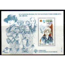 Bloco B 68 - Ano 1984 - 65 Anos da F. M. Bandeirante no Brasil - Novo