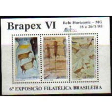 Bloco B 69 - Ano 1985 - 6º Exposição Filatélica Brasileira - Novo