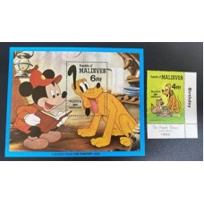 Disney - Maldivas - Y 837/40 + Bloco 67 Disney - Maldivas - Y 837/40 + Bloco 67