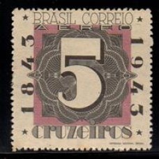 Aéreo 050 - Cent. do Selo Postal Brasileiro - Brapex II - Ano 1943 - Novo