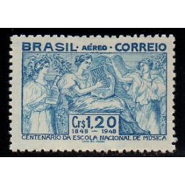 Aéreo 067 - Centenário da Escola de Música-RJ - Ano 1948 - Novo