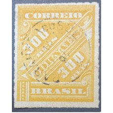 Jornais  J-06 - Cifras Obliquas Laranja - Carimbado