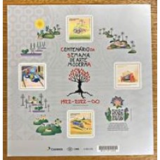 Bloco B 224 - Centenário da Semana de Arte Moderna - Ano 2022 - Novo